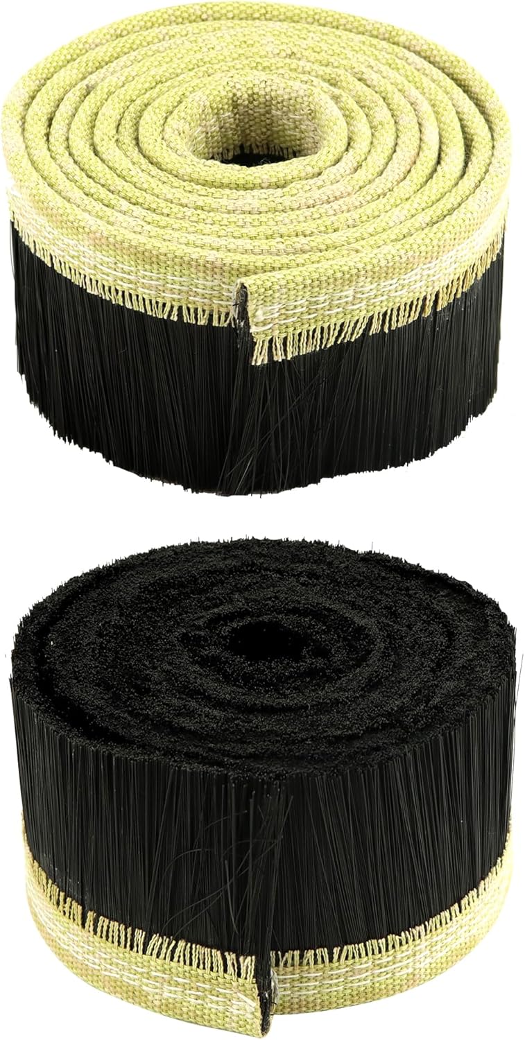CNC Vacuum Brush, 70MM x 2M Vacuum Cleaner Engraving Machine Dust Shoe Brush Dust Cover for CNC Router Spindle Motor, Black - Image 2