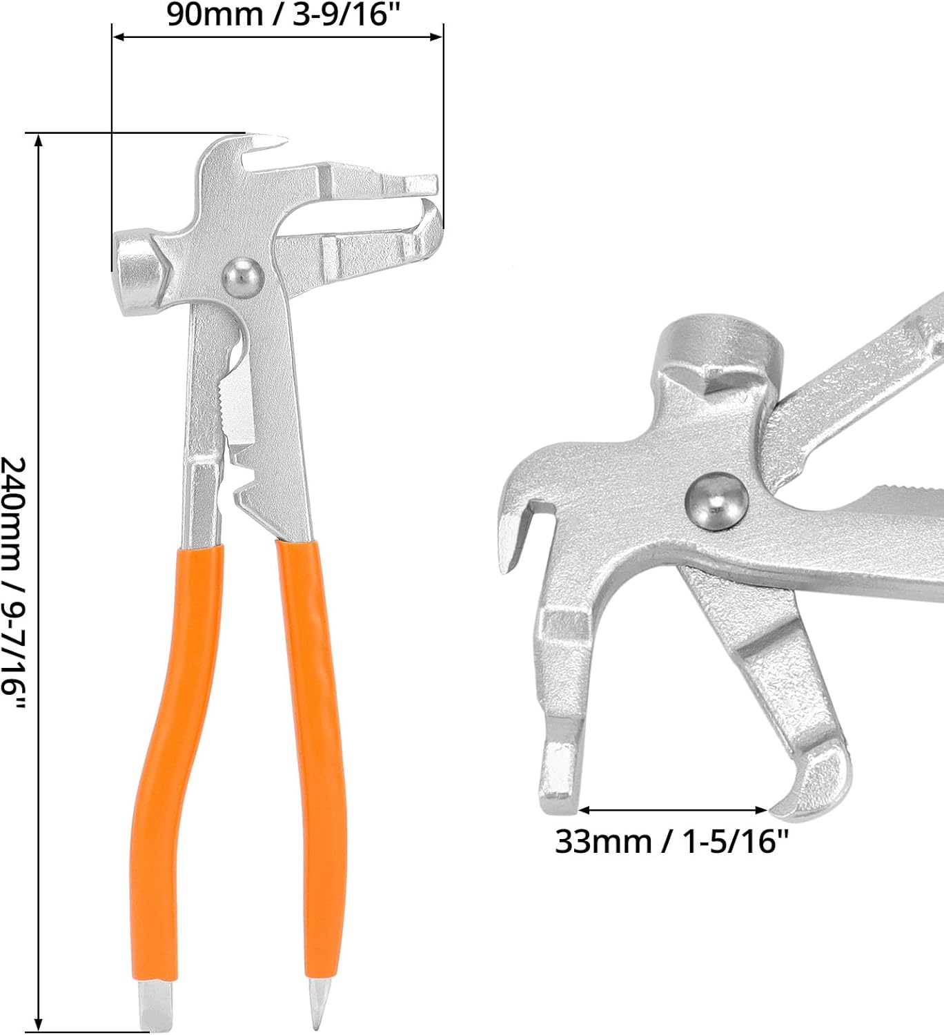 Wheel Balancing Weight Plier Hammer Tool, Wheel Weight Pliers for Clip-On Wheel Weights Balance Rims - Image 6
