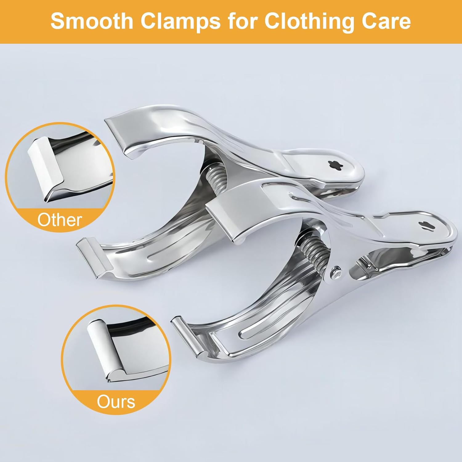 Metal Pool Cover Clips - 10 Pcs Large Beach Towel Chair Clips 5.5 Inch Stainless Steel Clothes Pins Quilt Clamps Windproof for Sunbed Lounge Cruise (14cm) - Image 4