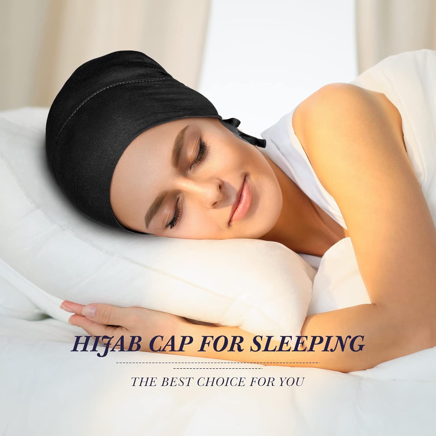 4 Pieces Women Under Scarf Hat Hijab Cap Islamic Muslim Under Scarf Turban Beanie Cap - Image 7
