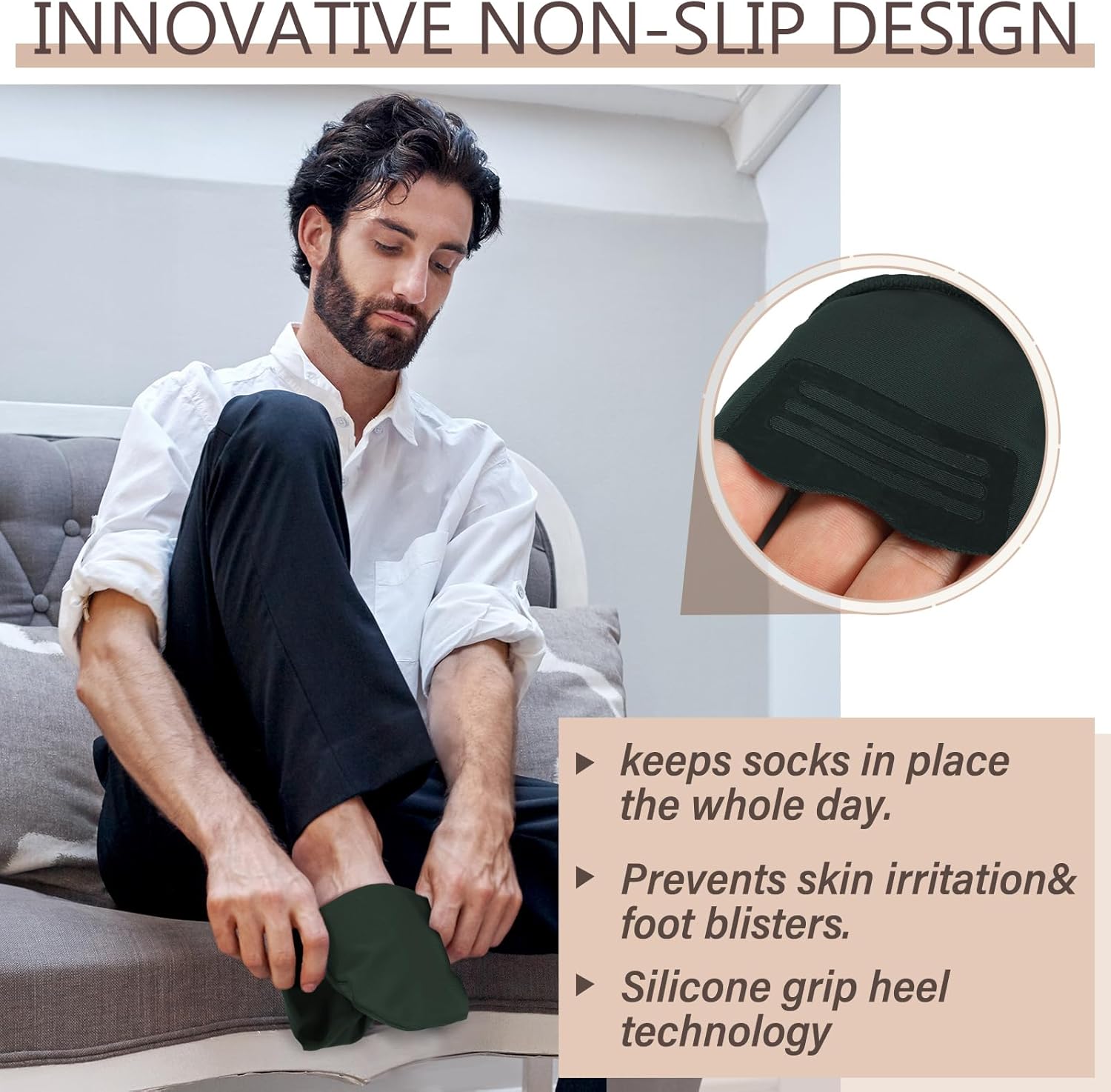 10 Pairs No Show Socks Women Men Low Cut Liner Socks Ice Silk Socks Nonslip Liner Socks Invisible Socks Thin Socks - Image 2