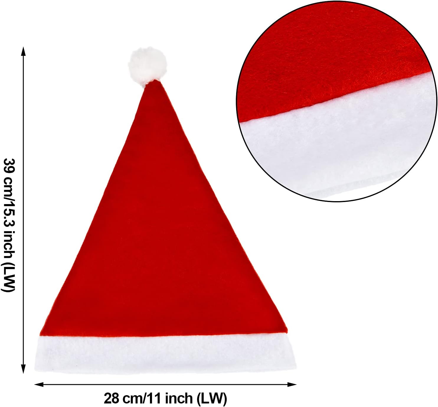 4 Pcs Christmas Santa Costume Santa Claus Hats and Beard Adults Beards Mustache, Hat Xmas Suit Decoration Men Women - Image 2
