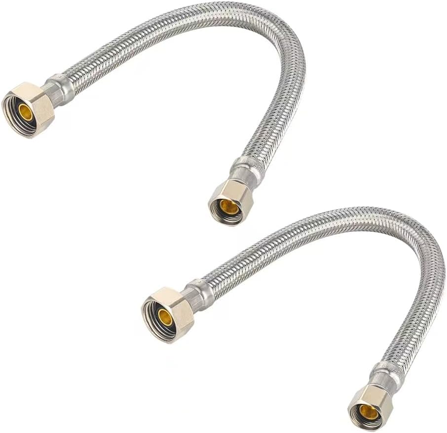 2-Pack  Faucet Supply Lines, 1/2