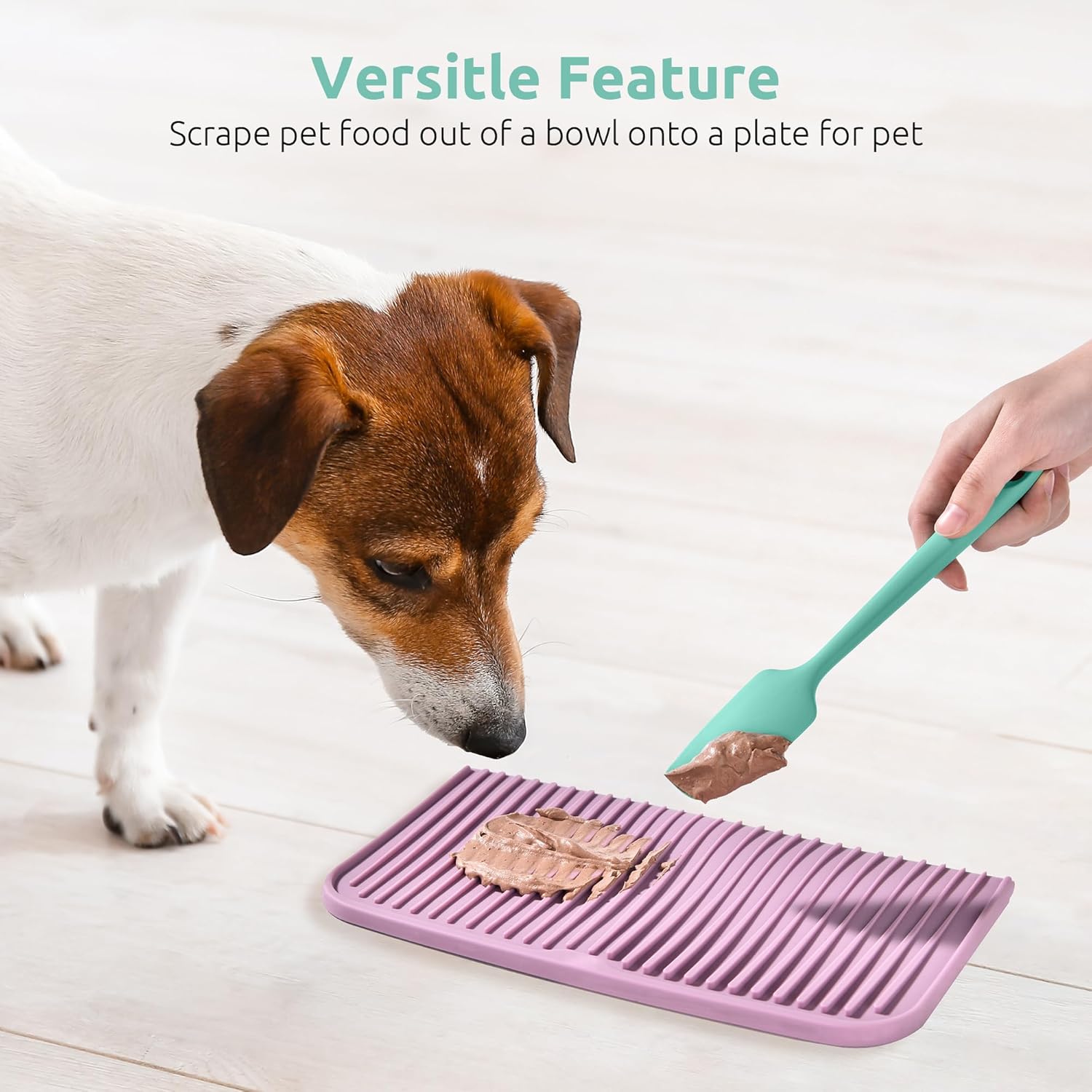 Small Mini Silicone Spatula: 9×2inch 600ºF Heat-Resistant Food-Grade Jar Scraper for Kitchen Use, Non-Stick Seamless Flexible Baking Utensil for Mixing, Scraping Jam in Bowl or Cup (Aqua Sky) - Image 8