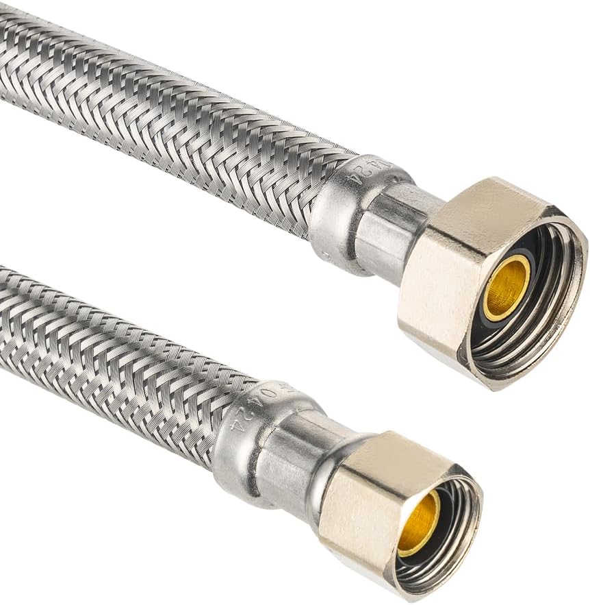 2-Pack  Faucet Supply Lines, 1/2
