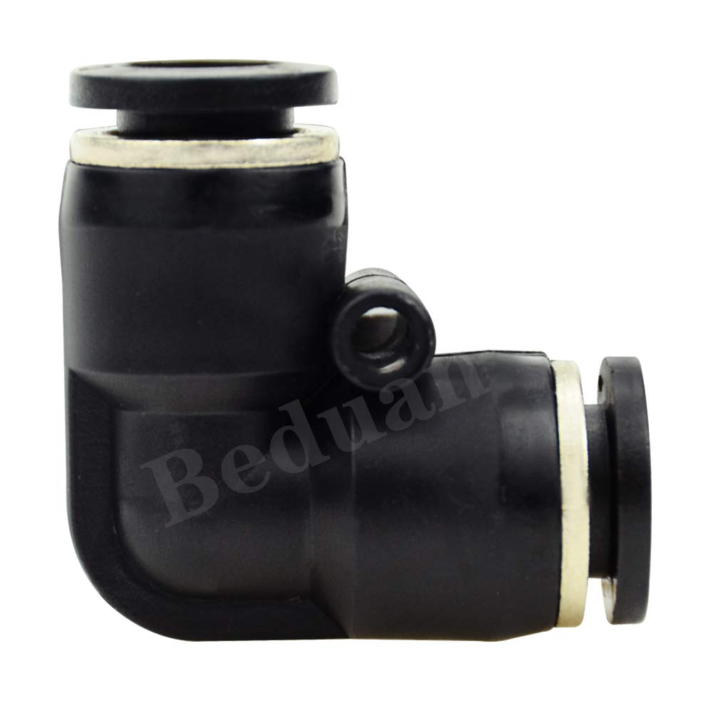 Push to Connect Fitting Elbow, 8mm x 8mm Tube OD Pneumatic 90° Degree Adapter Push in Fitting for Air Compressor （Pack of 10） - Image 4