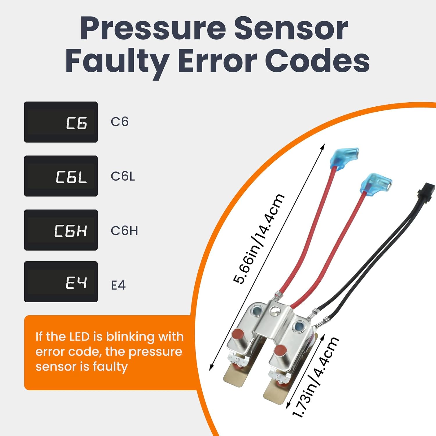 2 Pcs Pressure Sensor for in-stant Pot, Pressure Cooker Sensor or Switch Compatible with in-stant Cuisi-Nart Farber-Ware Gour-mia - Image 2