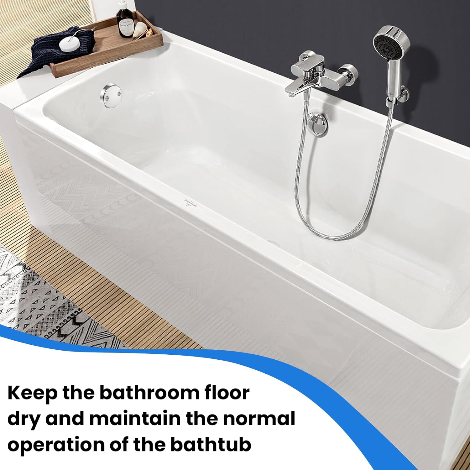 2Pcs 2-Hole Bathtub Overflow Face Plate | Universal Zinc Alloy Tub Overflow Drain Cover with Screws | Chrome Finish - Image 7