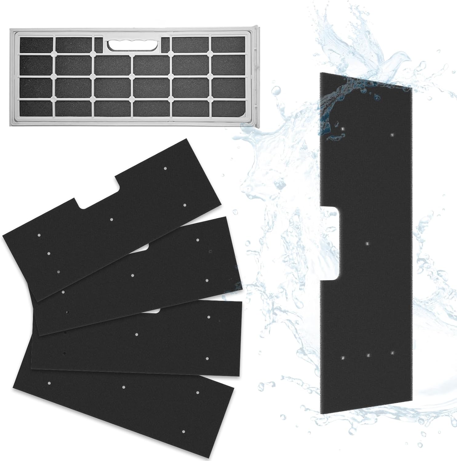 4 Pack WH01X35719 Lint Filter, Hand Washable Replacement Lint Filter Compatible with G-E Profile Washer Dryer Combo, for Models: PFQ97HSPVDS - Image 1