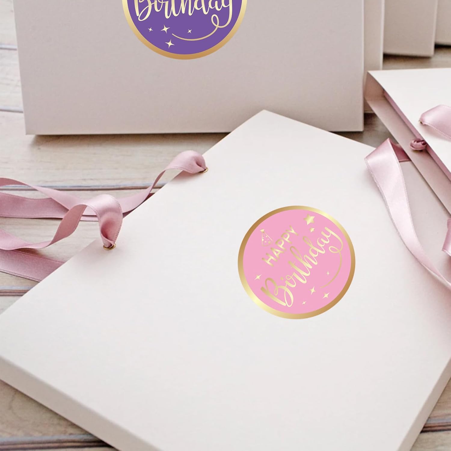 Happy Birthday Stickers for Kid - 120Pcs 2In Happy Birthday Stickers for Adult Personalized Gold Foil Stamping Birthday Sticker Self Adhesive Birthday Seal Label Sticker for Card Envelope Gift - Image 7