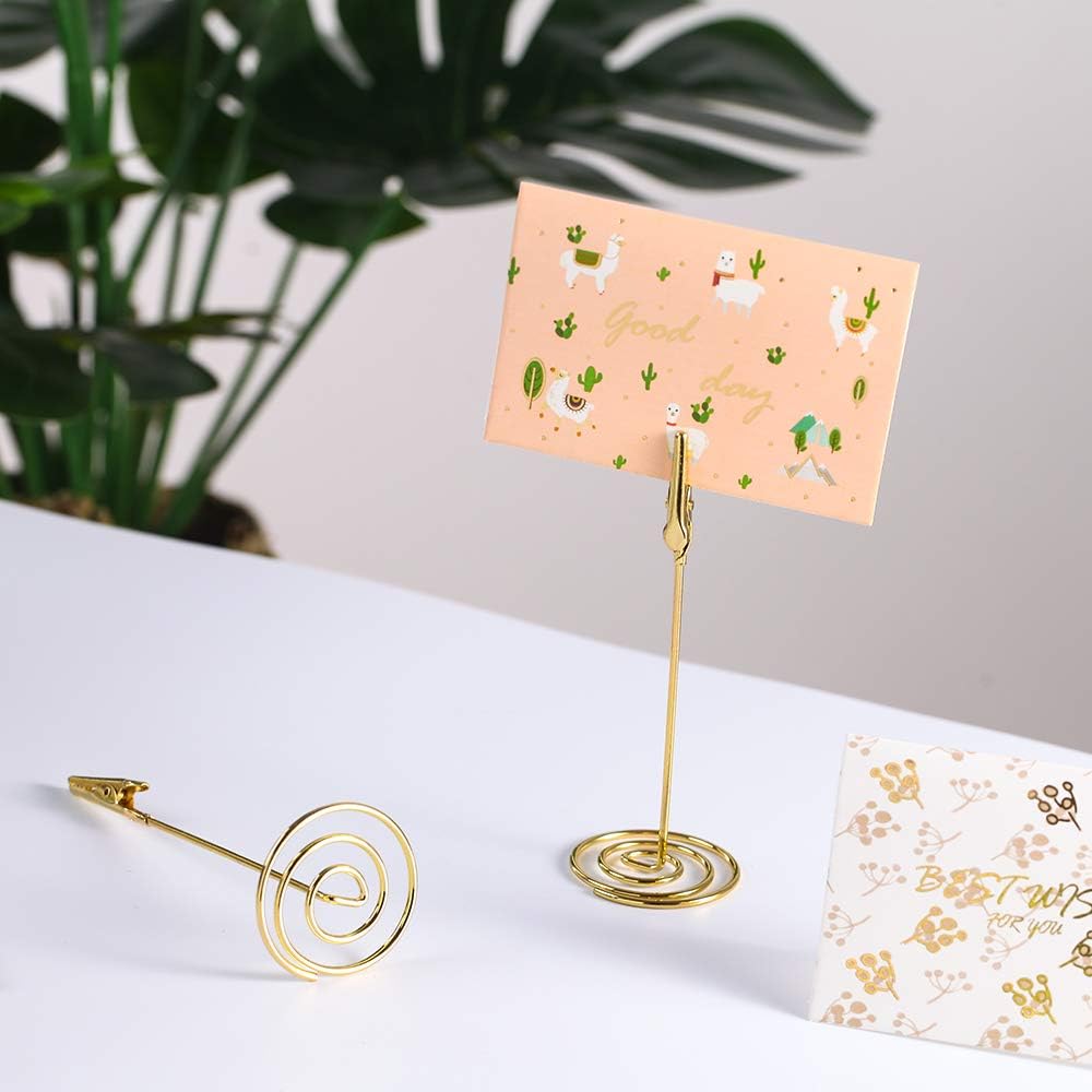 12pcs Place Card Holder Memo Holder Clip Photo Holder Table Number Holder - Image 3