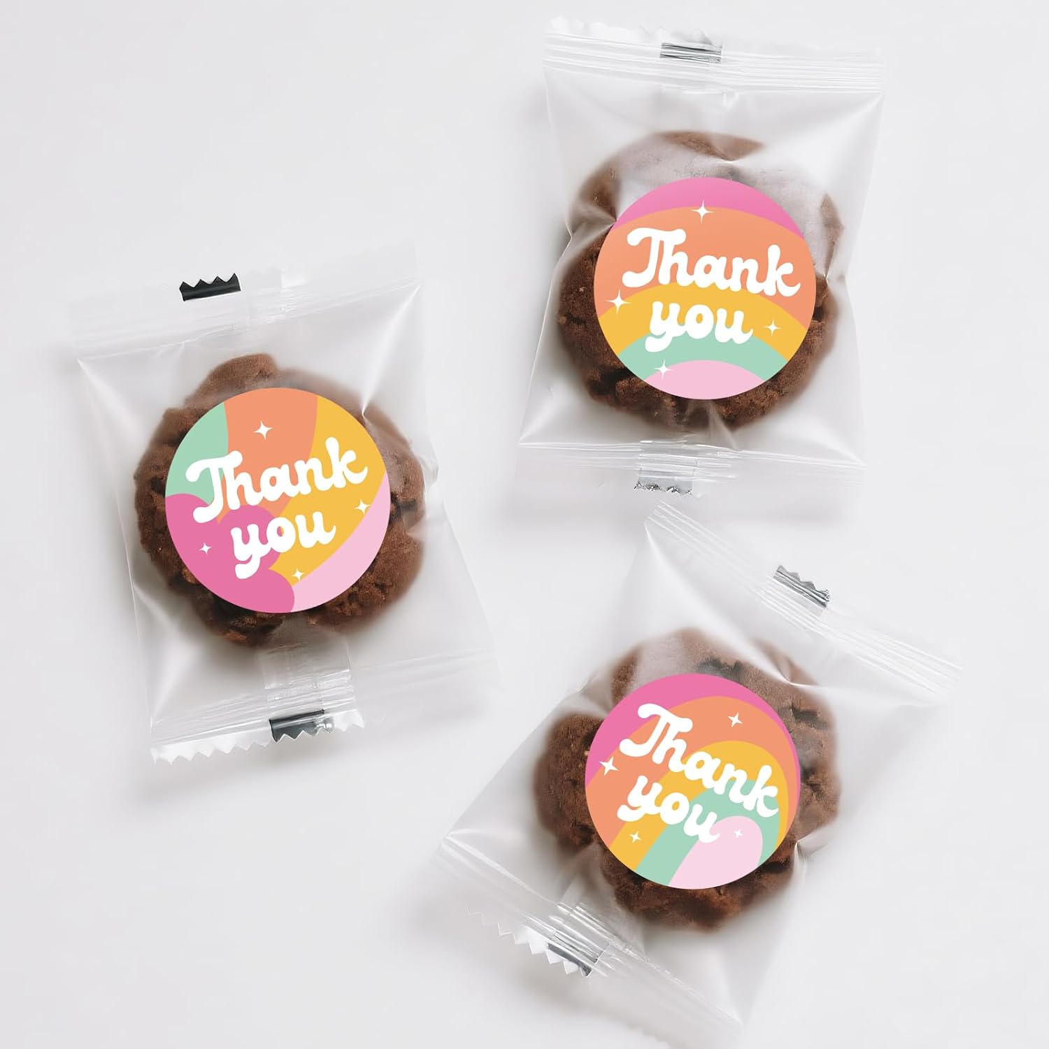 Thank You Stickers - Rainbow Star Thank You Stickers for Small Business 480Pcs 1.5In Thank You Sticker for Packaging Self Adhesive Thank You Party Favor Seal Label Sticker for Card(4 Design) - Image 7