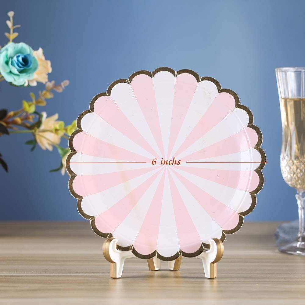 2 Pack 5inch White Gold Thicken Acrylic Easels Display Stand Plate Stand Holder display Pictures Frame ,Decorative Plates, and Artworks - Image 6