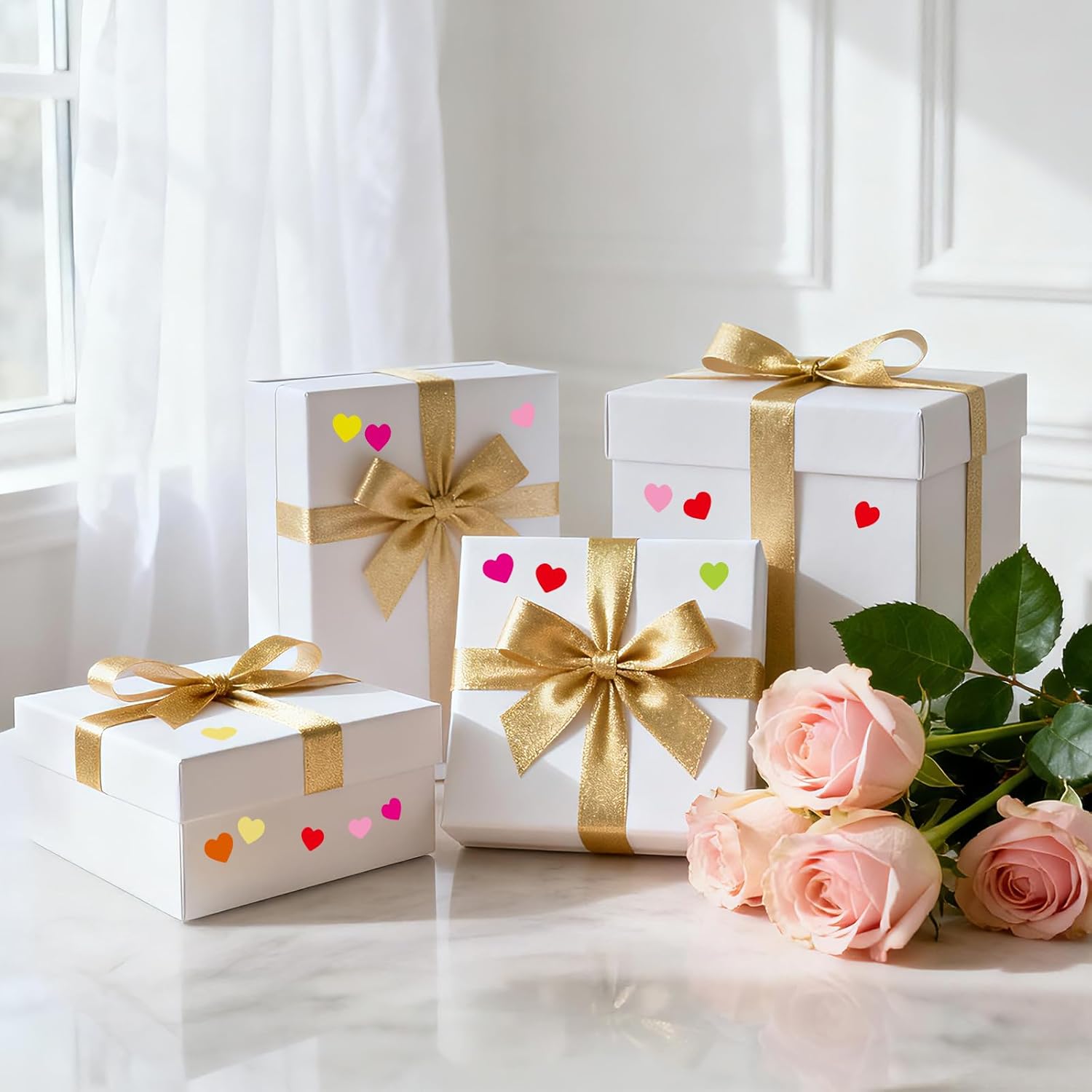 6000Pcs Heart Stickers - 1/2Inch Tiny Mini Small Heart Shape Sticker for Teen Adult Happy Valentines Day Hearts Stickers Self Adhesive Love Sticker for Envelope Seal Card Crafts Gift Packaging - Image 4