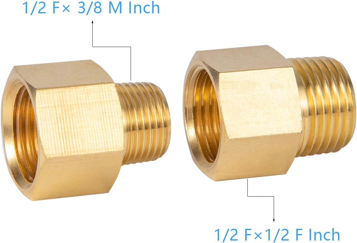 Brass Pipe Fitting Reducer Adapter1/2
