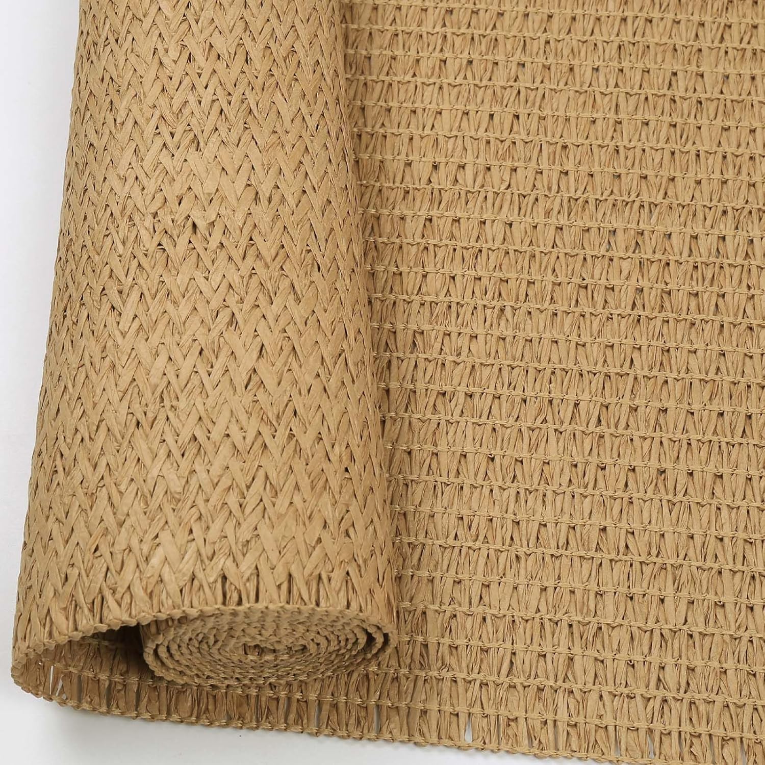 Natural Paper Braided Tablerunner 36 Inches Long for Dining Tables Farmhouse Rustic Table Runner Indoor & Outdoor(Light Brown) - Image 5