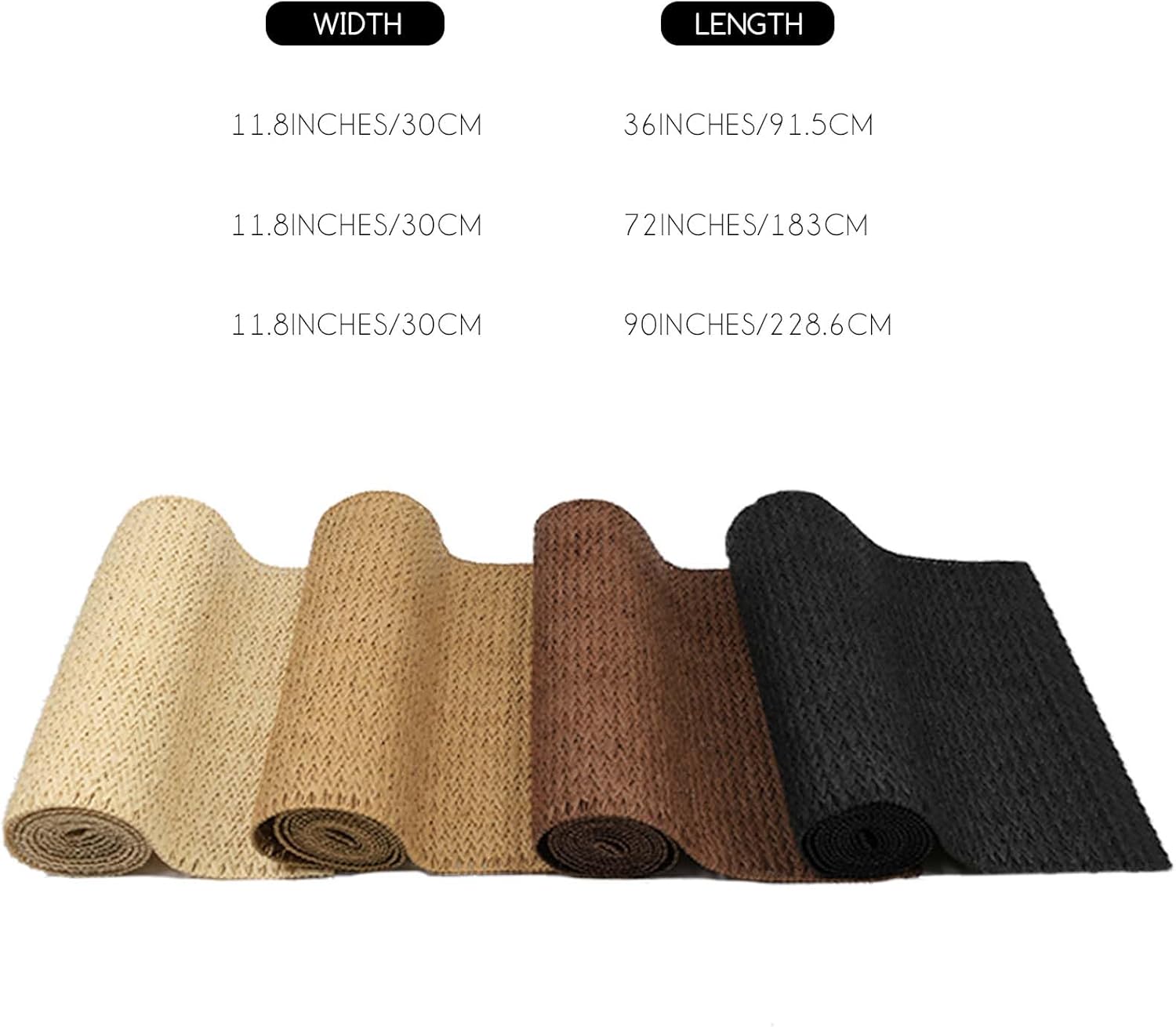 Natural Paper Braided Tablerunner 36 Inches Long for Dining Tables Farmhouse Rustic Table Runner Indoor & Outdoor(Light Brown) - Image 6