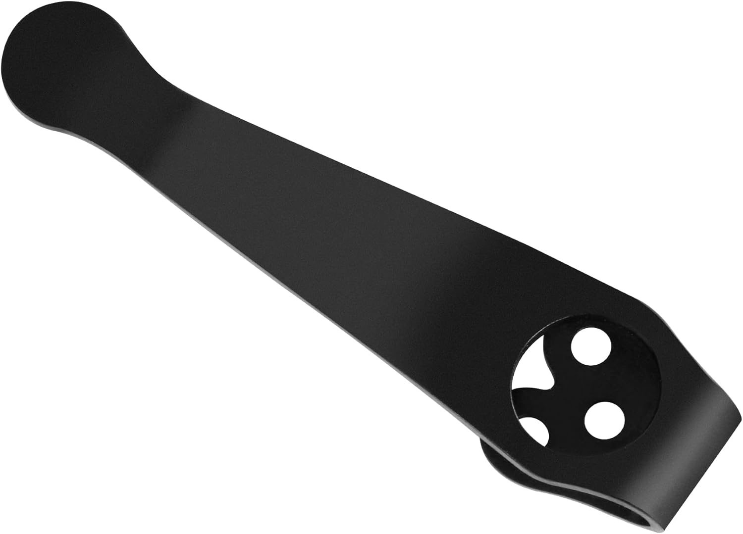 Titanium Deep Carry Pocket Clip for Spyderco Para 3, Paramilitary 2 and More Models Knives, Premium Custom-made Pocket Clip with 3 Pieces Screws, Black - Image 2