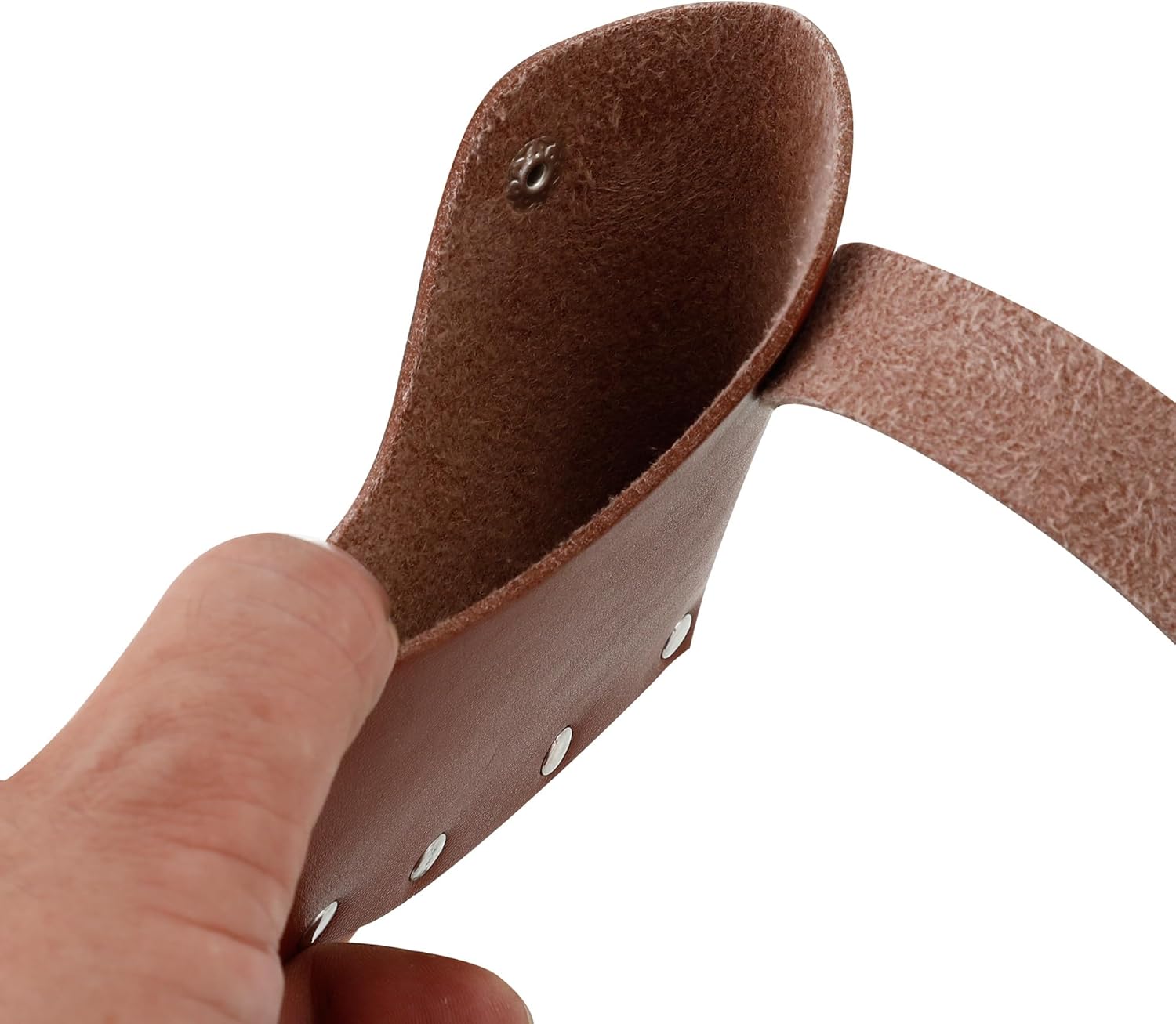 Leather Axe Sheath, Adjustable Hatchet Head Sheath, Durable Hatchet Blade Protector Case Cover Great Camping Accessories for Lumberjack Outdoors Work Essentials, Brown - Image 6