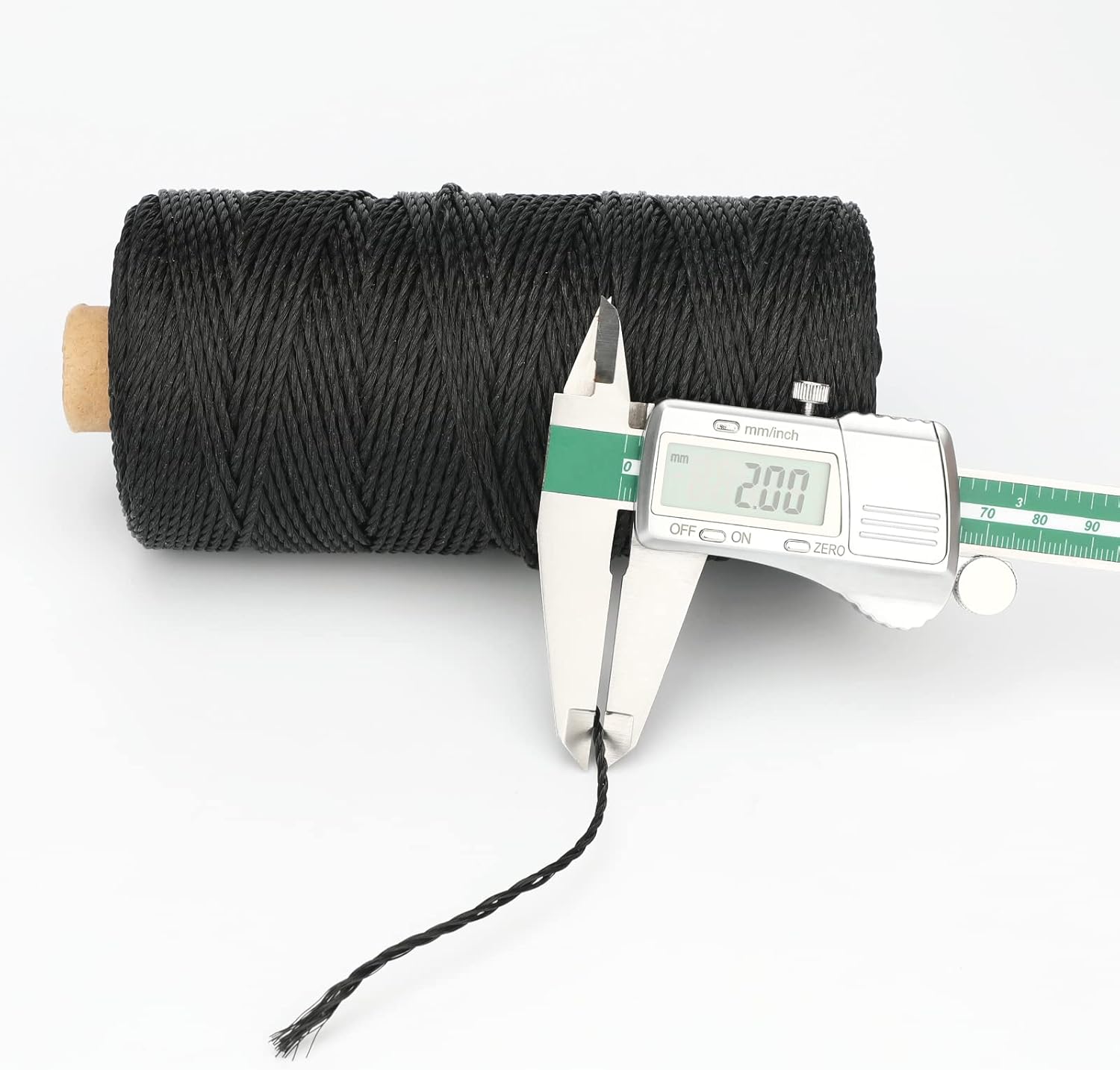 426 Feet Black Nylon Twine #36 Mason Nylon String Line, Gardening Nylon String, Durable Twisted Construction String Building Line for Climbing Plants, Gardening, Crafting - Image 2