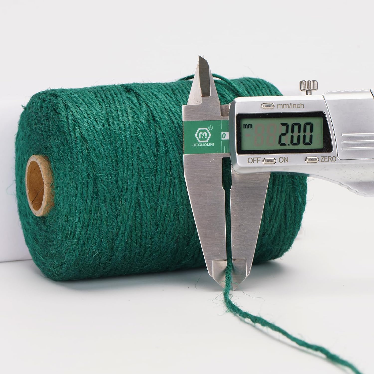 656Feet Green Twine String - 2MM Thick Natural Jute Twine String Heavy Duty Garden Twines Strings Hemp Rope for Climbing Plants Gardening Tomatoes Crafts Gift Wrapping Christmas Decorations - Image 2