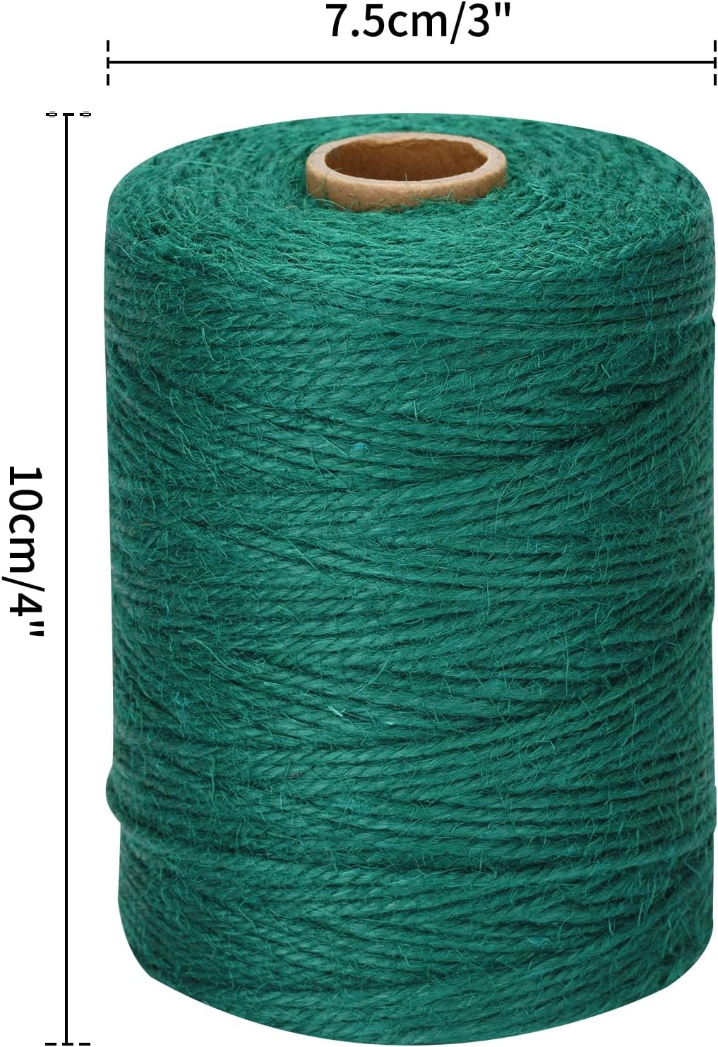 656Feet Green Twine String - 2MM Thick Natural Jute Twine String Heavy Duty Garden Twines Strings Hemp Rope for Climbing Plants Gardening Tomatoes Crafts Gift Wrapping Christmas Decorations - Image 3