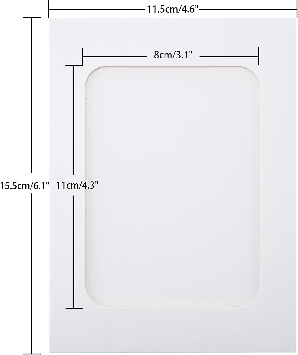 20Pcs Paper Photo Frames, 4x6Inch White Picture Display Holders, Cardborad Picture Frames with String and Clips, DIY Graduation Photo Hanging Banner for Home, Classroom, Offices - Image 3