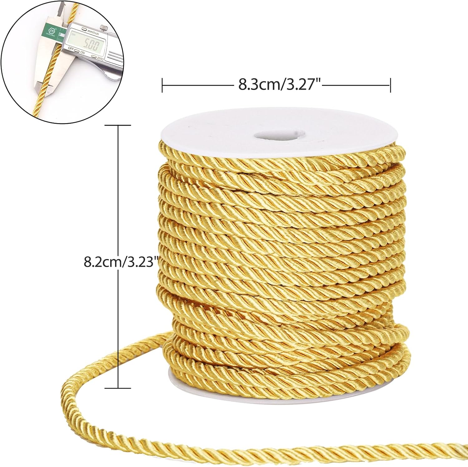 White Twine String and Gold Rope - Image 2
