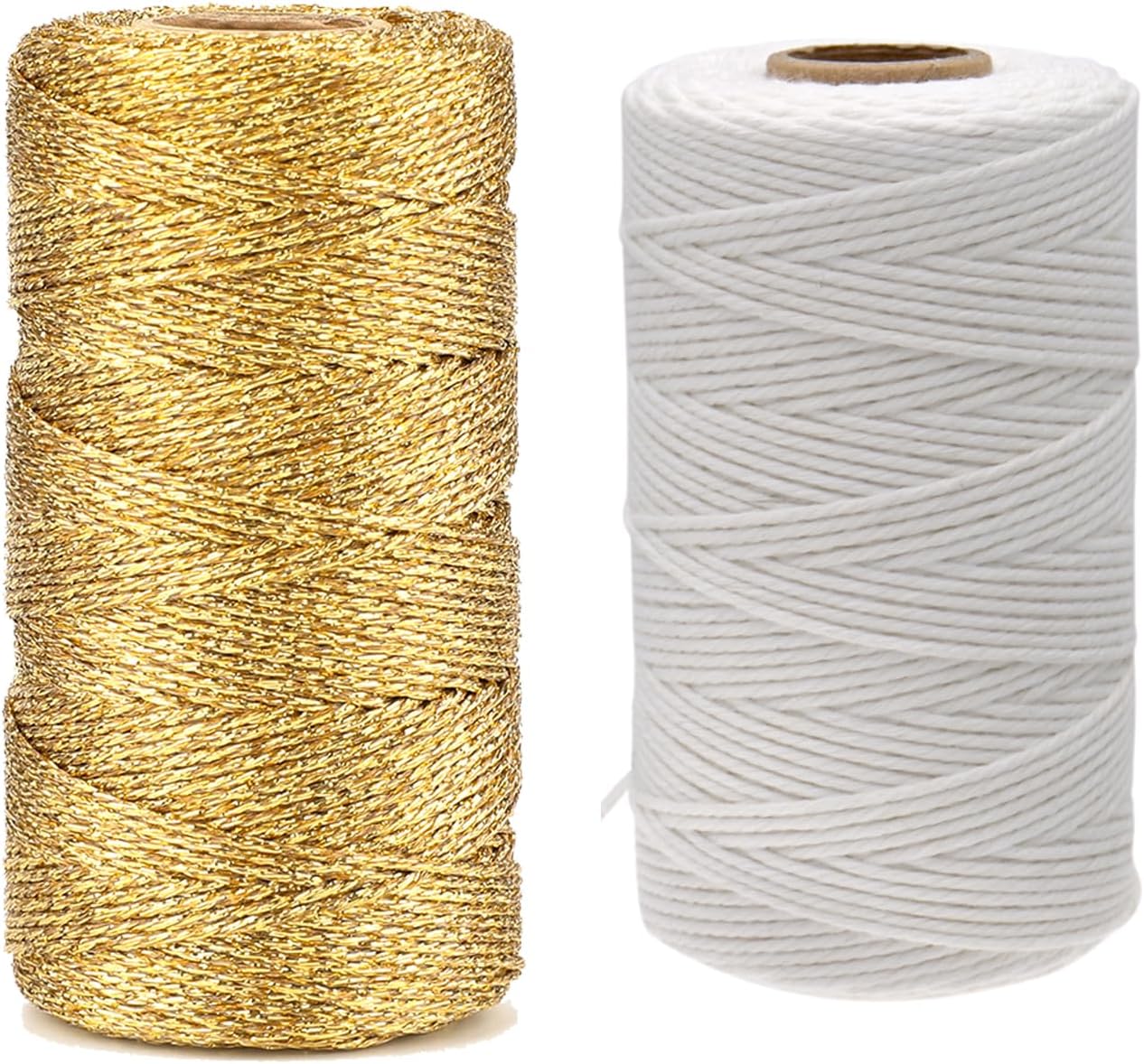 White Twine String and Gold Twine String - Image 1