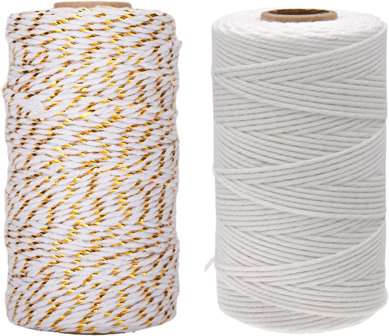 White Twine String and Gold White Twine String - Image 1