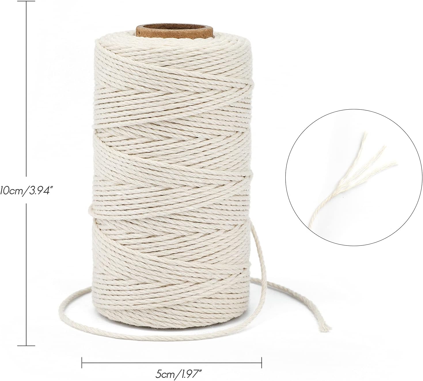 White Twine String and Beige Twine String - Image 2