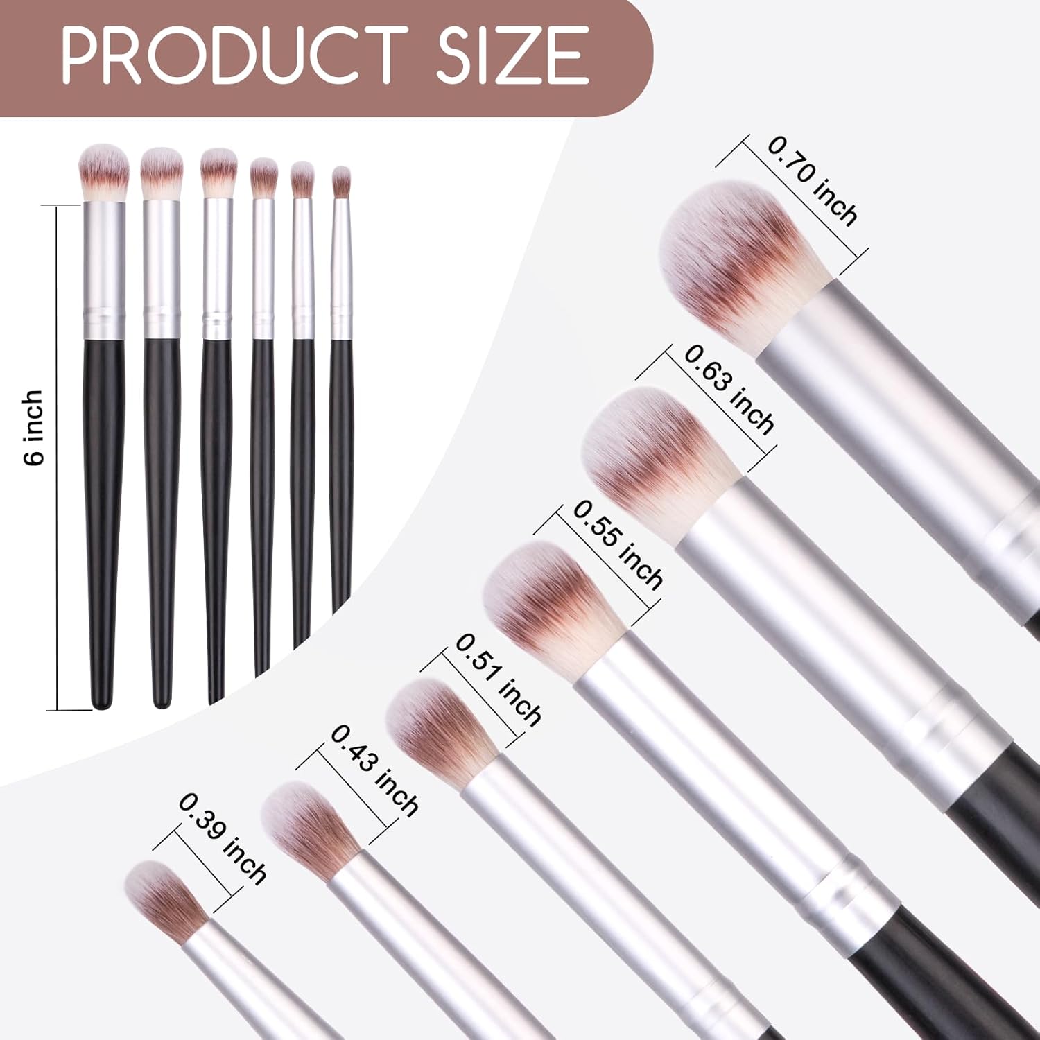 Drybrush Set - Premium Art Paintbrush Set for Miniatures, Ideal for Detailing - 6 Different Sizes - Image 3