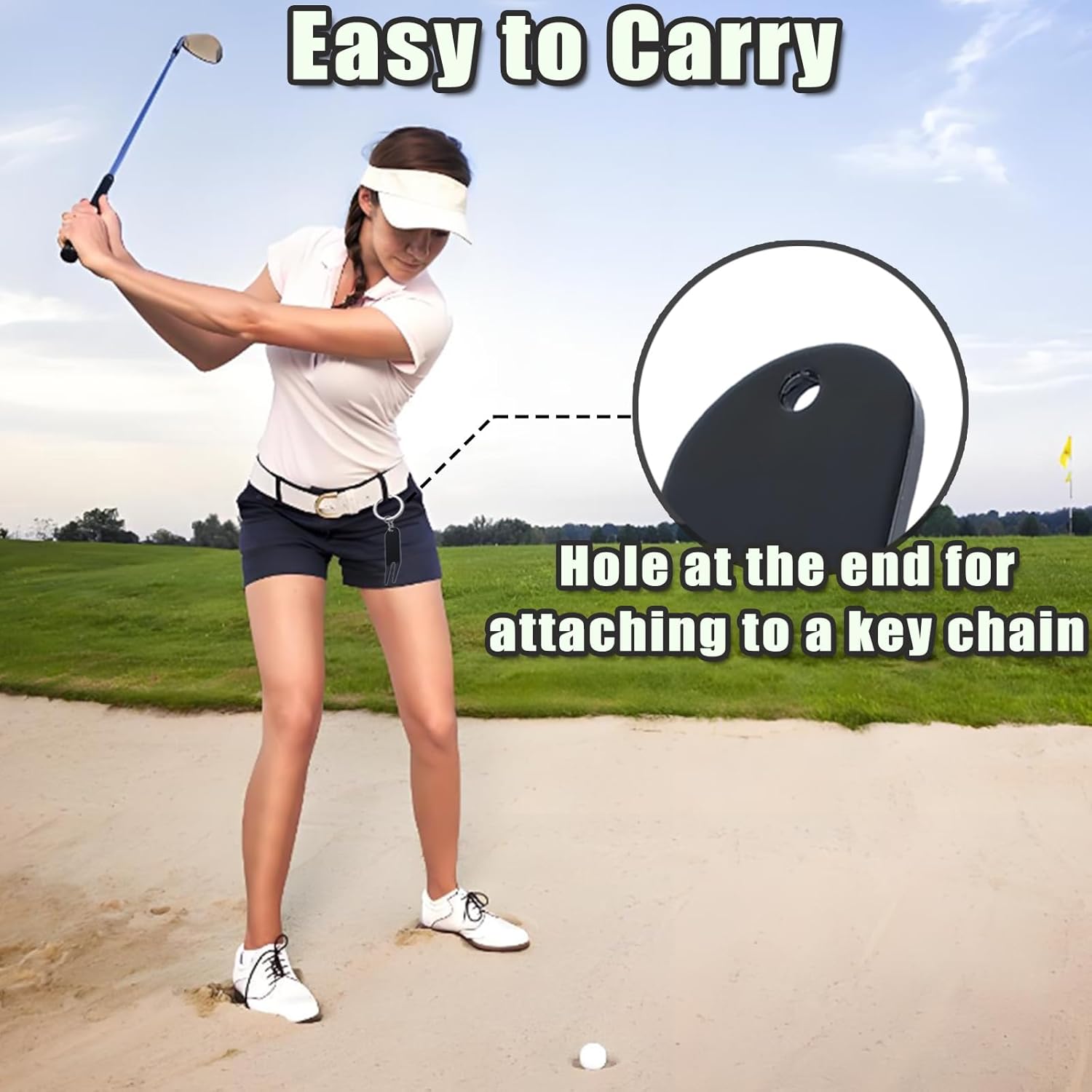 4 Pcs Bending Golf Divot Repair Tool Bent Golf Turf Repair Fork Metal Golf Fork Accessory Suitable to Repair Golf Turf, Clean Grooves, Remove Dirt and Debris Lightweight and Portable - Image 3