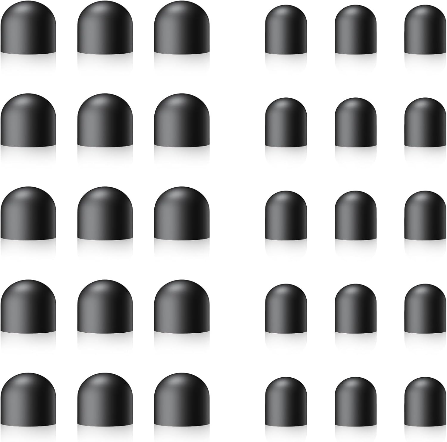 Rubber Tips for Stylus Pens (15 Pair, 0.2'' & 0.28'') Replacement nibs for Touch Screen Pen,Soft,No Scratches,Universal Stylus Ends - Image 1