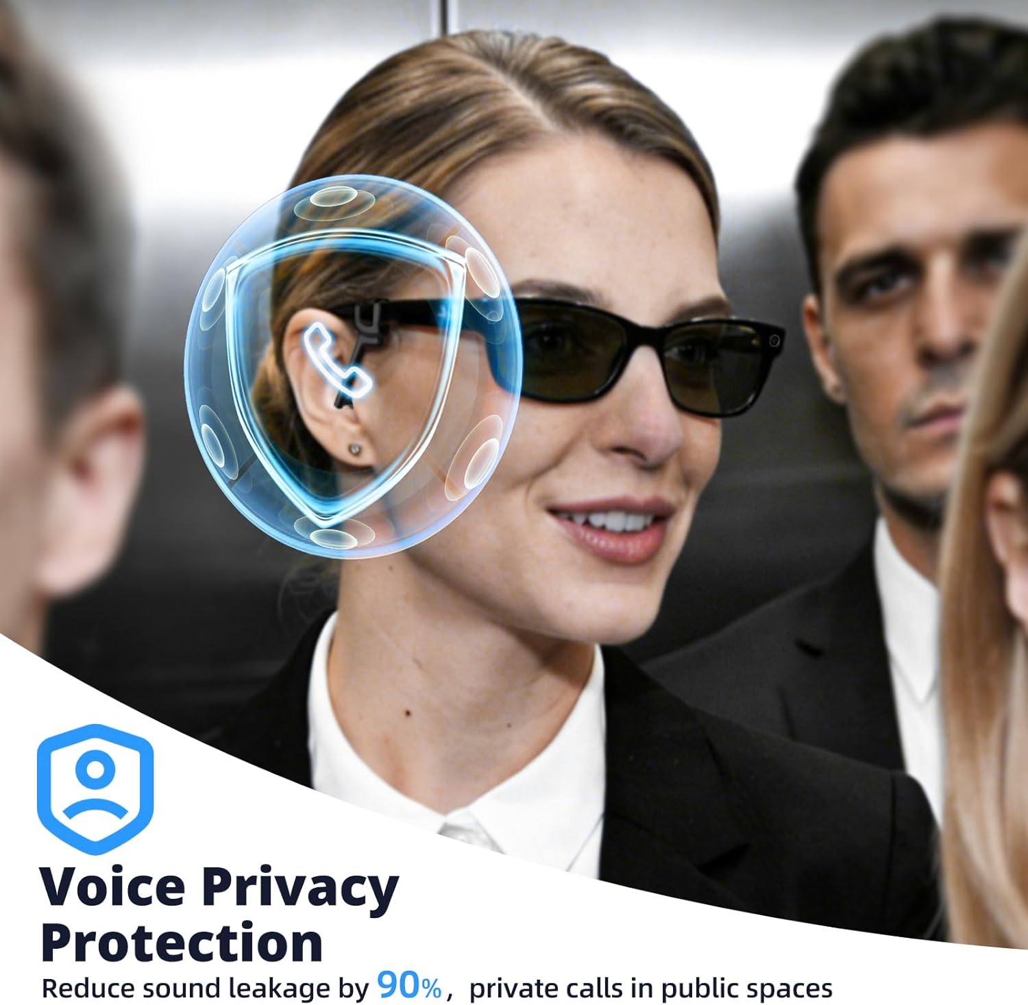 Volume Boost | Privacy Ear Tips for AI & AR Glasses (1 Pair), Silicone Passive Audio Amplifier Compatible for Ray-Ban Meta Wayfarer (& Gen2), Skyler, Headliner Sound Focusing Earbuds Accessories - Image 6