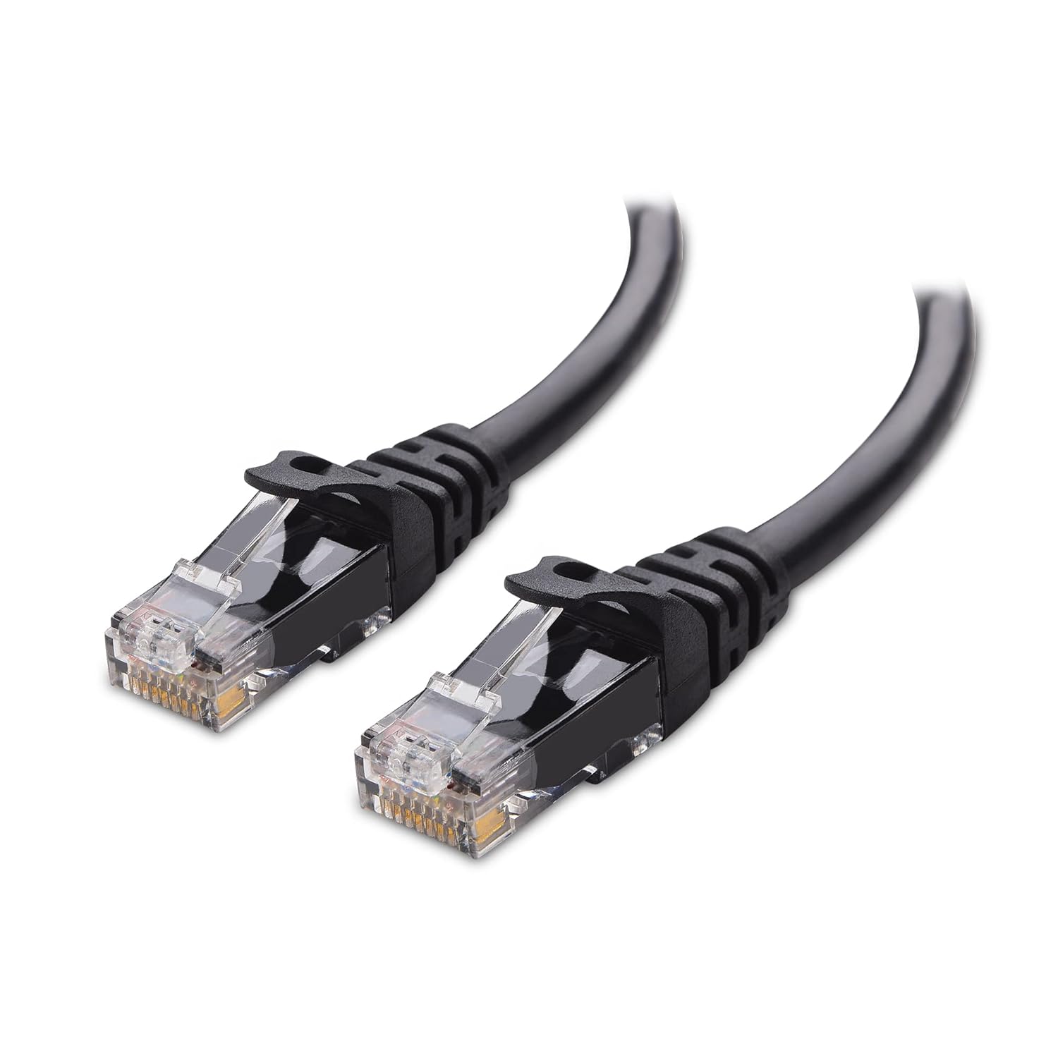10Gbps Snagless Cat 6 Ethernet Cable - 25ft, Cat 6 Cable, Cat6 Cord, Ethernet Cord, Black - Image 1