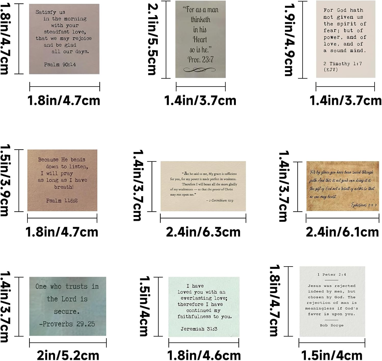 180Pcs Bible Verse Stickers - Vintage Inspirational Christian Stickers Bible Journaling Sticker Self Adhesive Religious Scripture Sticker Jesus Faith Label for Study Supply Planner(3Pcs/Each) - Image 4
