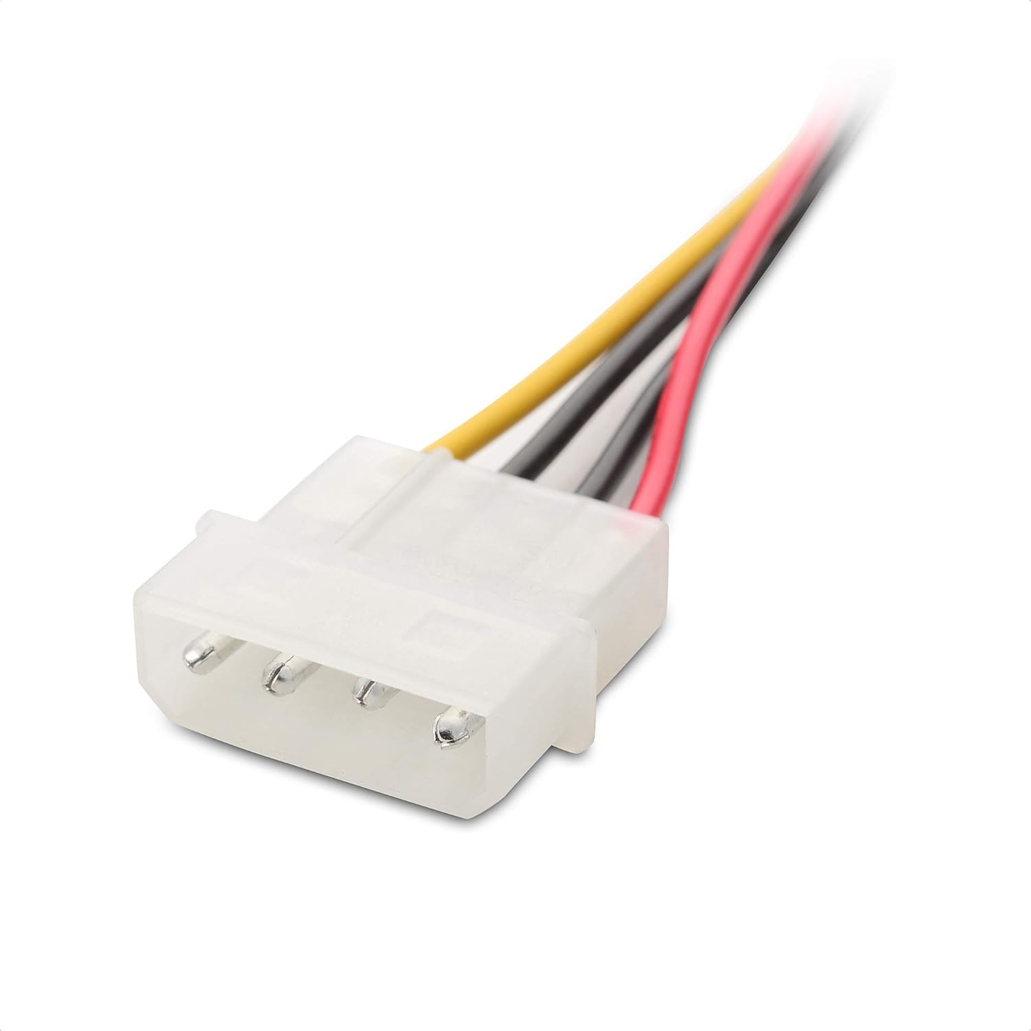 3-Pack 4 Pin Molex to SATA Power Cable (SATA to Molex) - 6 Inches - Image 4