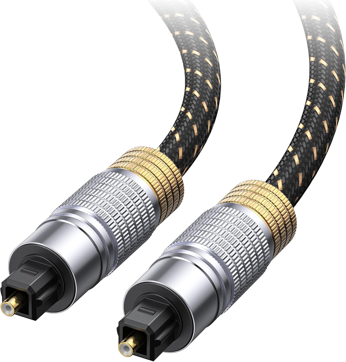 Premium Optical Audio Cable 6ft (Toslink Optical Cable for Soundbar, Digital S/PDIF Cord) - Ideal for Hi-Fi Audio with Samsung, Sonos, Sony, Bose Soundbars, 6 Feet - Image 1