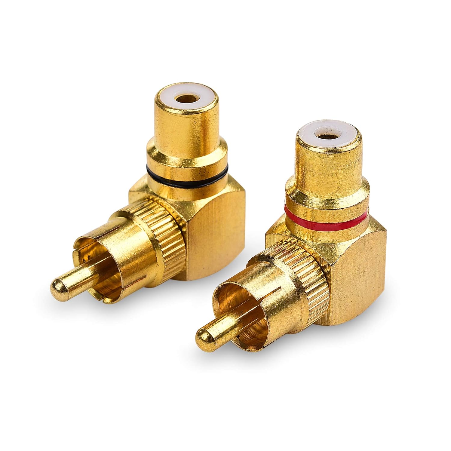 2-Pack Right Angle RCA Adapter, 90 Degree RCA Adapter - Image 2