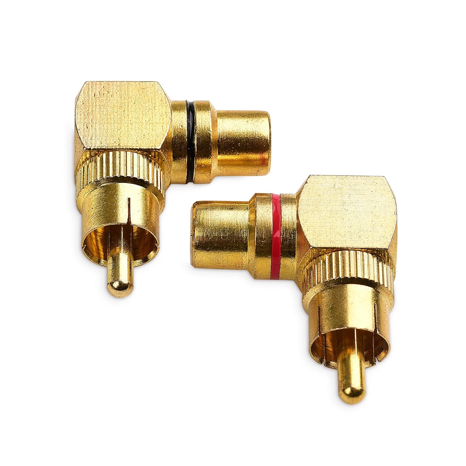 2-Pack Right Angle RCA Adapter, 90 Degree RCA Adapter - Image 3
