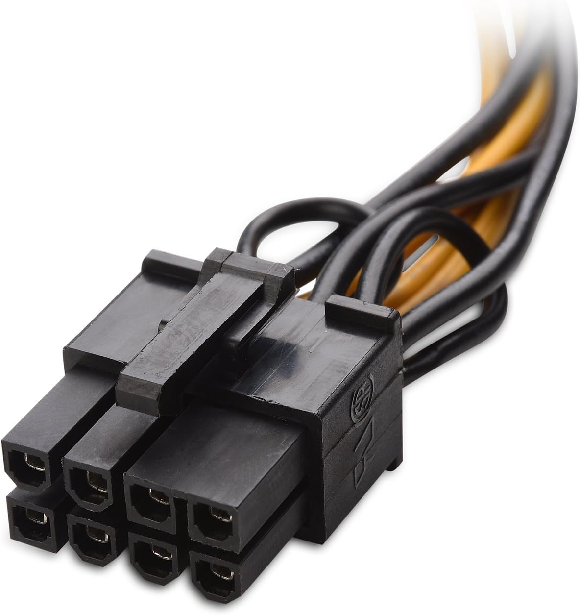 2-Pack 6 Pin to 8 Pin PCIe Adapter Power Cable - 4 Inches - Image 4