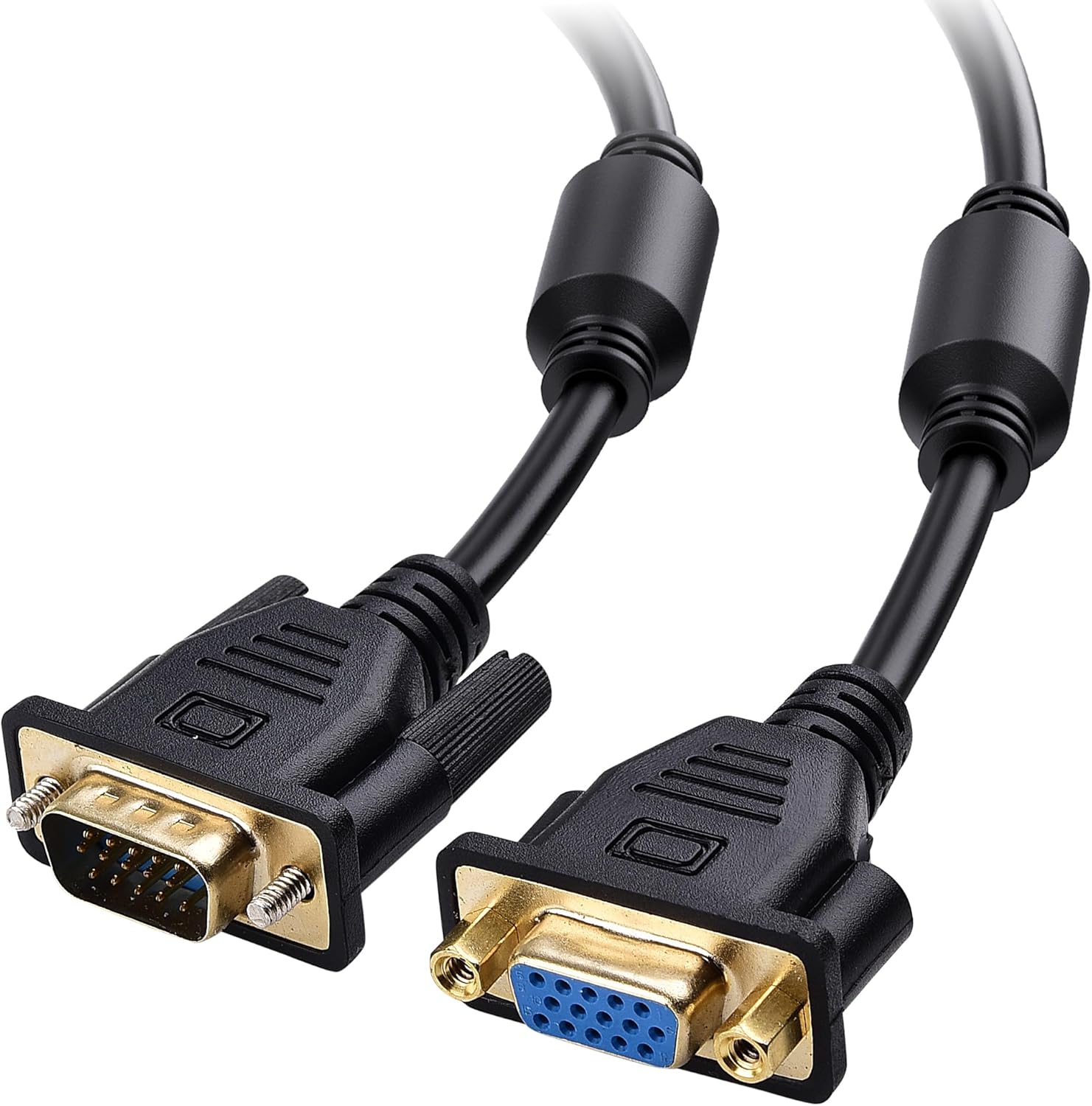 VGA Extension Cable (VGA Cable Male to Female) - 6 Feet, Not Dual Male Cord, Not for DB9/Serial Use - Image 1