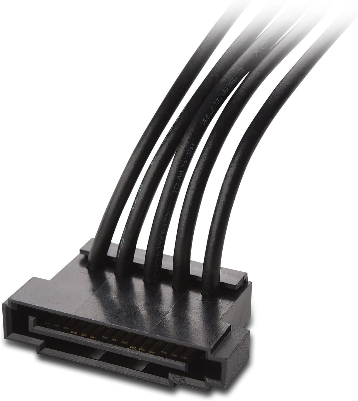 2-Pack 15 Pin SATA to 4 SATA Power Splitter Cable - 18 Inches - Image 3