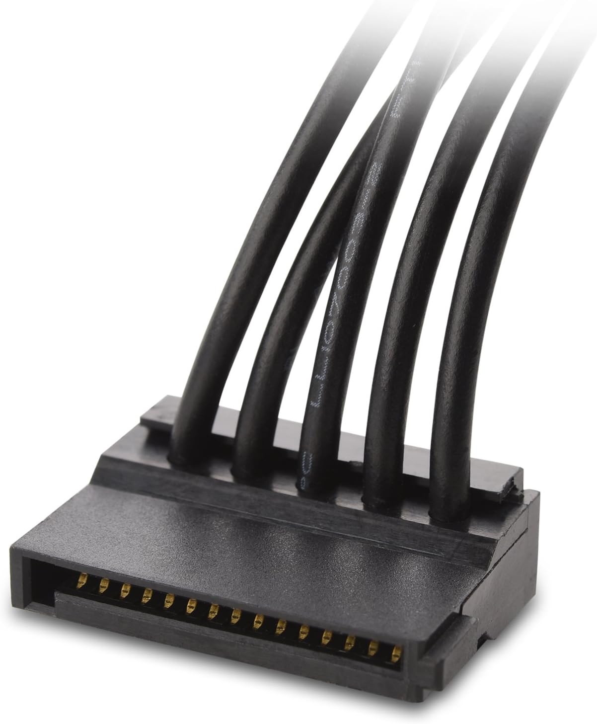 2-Pack 15 Pin SATA to 4 SATA Power Splitter Cable - 18 Inches - Image 4