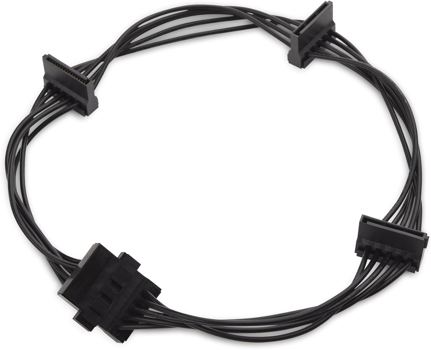 2-Pack 15 Pin SATA to 4 SATA Power Splitter Cable - 18 Inches - Image 5