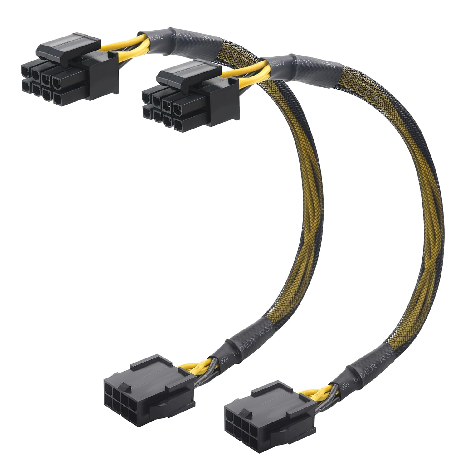 2-Pack 8 Pin EPS CPU Extension Cable - 10 Inches, 8-Pin ATX/CPU Power Cable Male to Female - Image 1