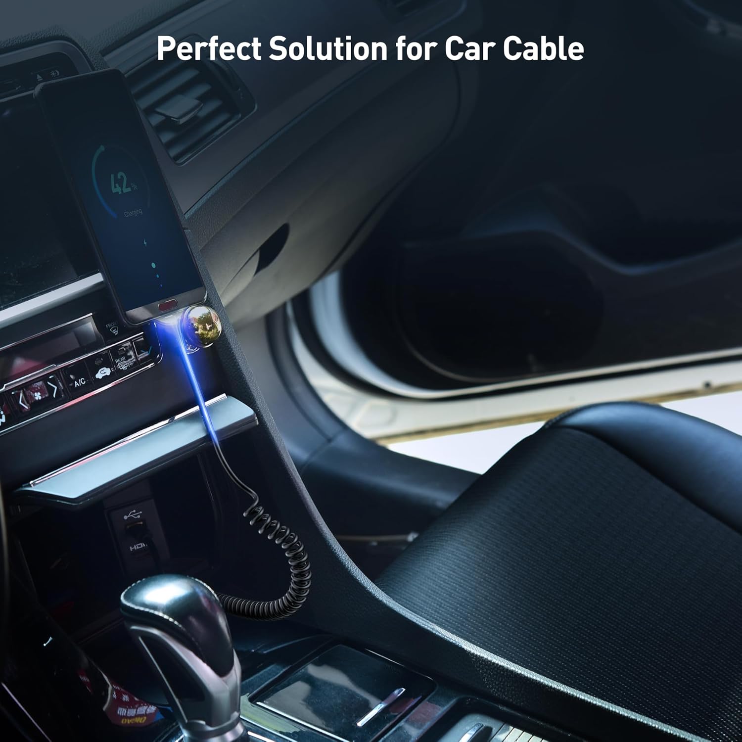 2-Pack Coiled Micro USB Cable (Coiled Micro USB to USB2.0) 2-4 Feet - Image 3