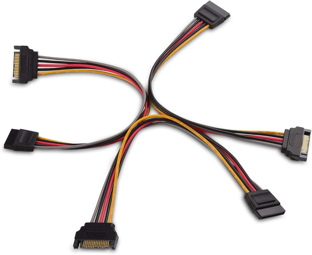 3-Pack 15 Pin SATA Power Extension Cable - 8 Inches, SATA Power Cable for Hard Drive and SSD - Image 5