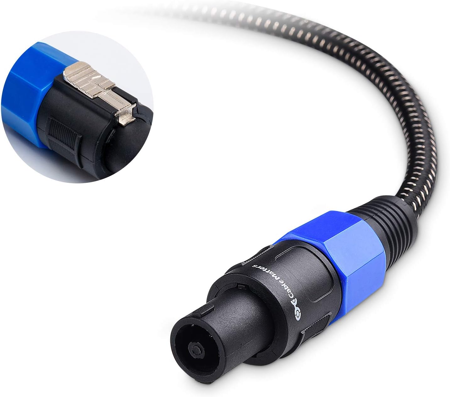 Premium Braided 12AWG Speaker Cable 3 ft Compatible with Speakon NL4FC Port - Image 3